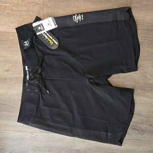 NWT Men's Rip Curl "3-2-Ultimate Stretch Cordura Mirage Boardshorts". Blk, 34x19